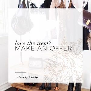 Love the item but not the price? Make me an offer